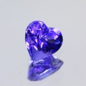 ok. 1,7ct/szt. -AAA NAJCENNIEJSZY TANZANIT NAT.- 7,06x7,47/5,30 serce