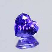 ok. 1,7ct/szt. -AAA NAJCENNIEJSZY TANZANIT NAT.- 7,06x7,47/5,30 serce