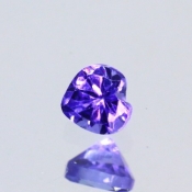 ok. 0,27ct/szt. -AAA NAJCENNIEJSZY TANZANIT NAT.- 3,74x3,84/2,2mm serce