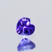 ok. 0,27ct/szt. -AAA NAJCENNIEJSZY TANZANIT NAT.- 3,74x3,84/2,2mm serce