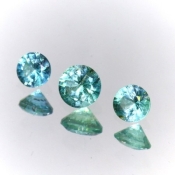 ok. 0,815ct/zestaw -CRISTAL SZMARAGD NAT.- zestaw (kolczyki 2x 3,9mm _ zawieszka 4,7mm) okrągły