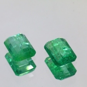 ok. 2,88ct/para-CRISTAL SZMARAGD NAT.- para 8,02x6,00/3,65mm / 8,06x6,00/3,51mm  ośmiokąt