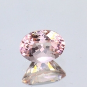 ok. 1,415ct/szt. -NAJCENNIEJSZY MORGANIT NAT.- 8,05x6,07/5,05mm owal