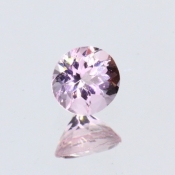 ok. 0,49ct/szt. -NAJCENNIEJSZY MORGANIT NAT.- 5,01x4,91/3,44mm okrągły