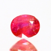 ok. 0,68ct/szt. -CERTYFIKOWANY RUBIN NAT.- 4,48x5,54/3,15mm owal