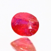 ok. 0,68ct/szt. -CERTYFIKOWANY RUBIN NAT.- 4,48x5,54/3,15mm owal