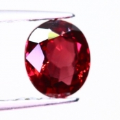 ok. 0,655ct/szt. -ROYAL RED (CZERWIEŃ KRÓLEWSKA) - NAJCENNIEJSZY ODCIEŃ RUBIN NAT.- 5,46x4,71/2,70mm owal