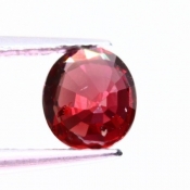 ok. 0,655ct/szt. -ROYAL RED (CZERWIEŃ KRÓLEWSKA) - NAJCENNIEJSZY ODCIEŃ RUBIN NAT.- 5,46x4,71/2,70mm owal